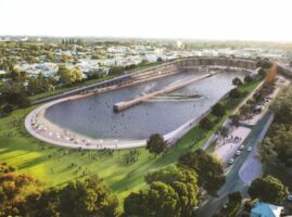 Australie : un stade de foot transformé en piscine à vagues ?