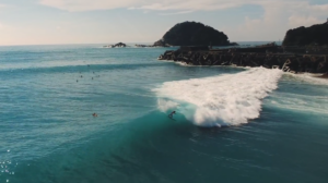 Session fun au Japon, vue de drone