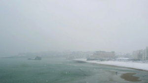 Biarritz sous la neige