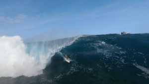 Teahupo’o : la grosse session du 1er mai vue du ciel