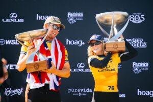 Caitlin Simmers et John John Florence sacrés champions du monde à Trestles